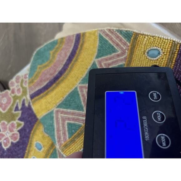 Vintage Easter Egg Table Runner Beaded 13 x 36 In Holiday Home Decor Eggs Purple - Picture 11 of 11